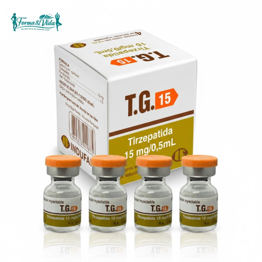 T.G. Tirzepatida 60mg (15mg x 4 vials) Indufar